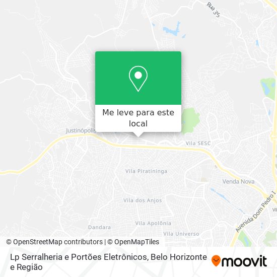 Lp Serralheria e Portões Eletrônicos mapa