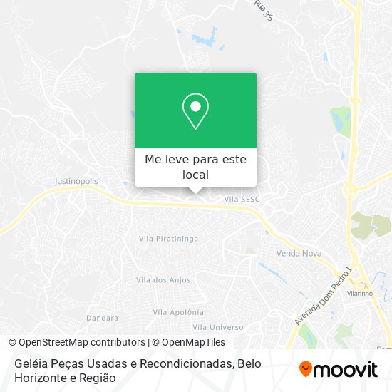 Geléia Peças Usadas e Recondicionadas mapa