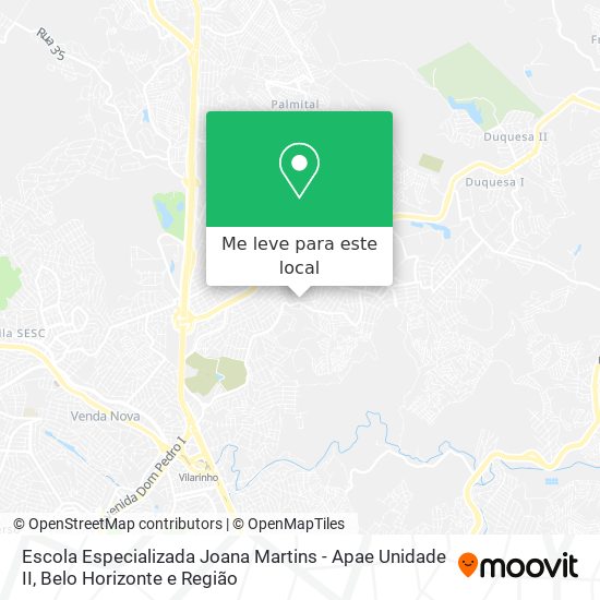 Escola Especializada Joana Martins - Apae Unidade II mapa