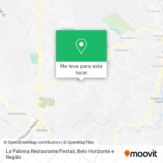 La Paloma Restaurante/Festas mapa
