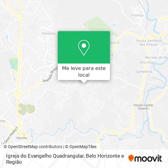 Igreja do Evangelho Quadrangular mapa
