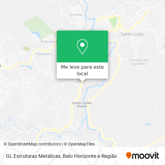 GL Estruturas Metálicas mapa