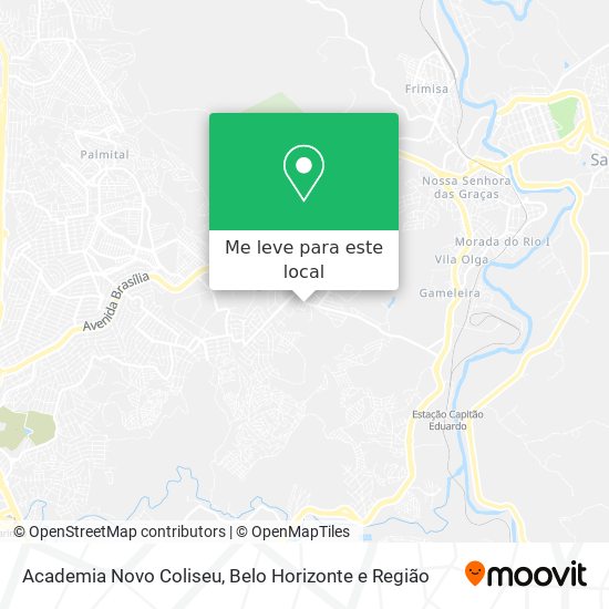 Academia Novo Coliseu mapa