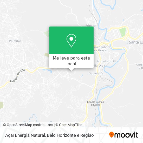 Açaí Energia Natural mapa
