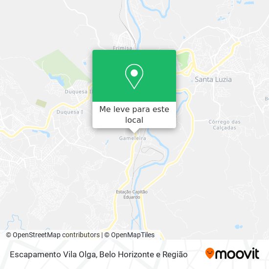 Escapamento Vila Olga mapa