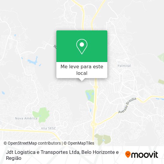 Jdt Logistica e Transportes Ltda mapa