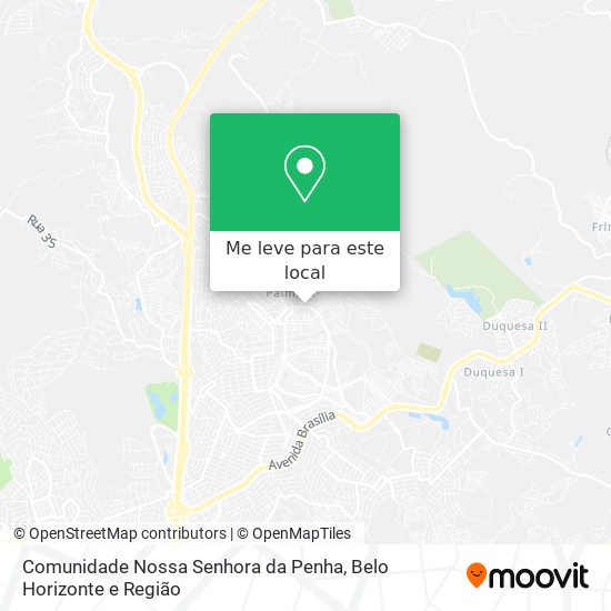 Comunidade Nossa Senhora da Penha mapa