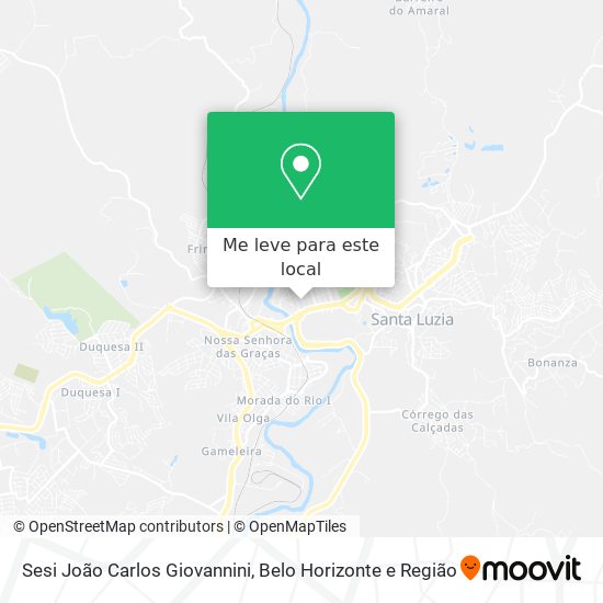 Sesi João Carlos Giovannini mapa