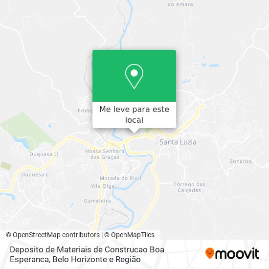 Deposito de Materiais de Construcao Boa Esperanca mapa