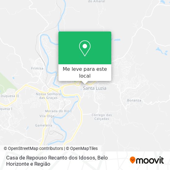 Casa de Repouso Recanto dos Idosos mapa