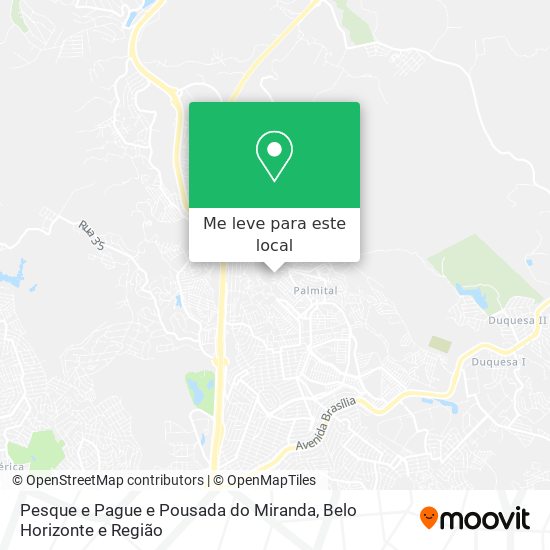 Pesque e Pague e Pousada do Miranda mapa
