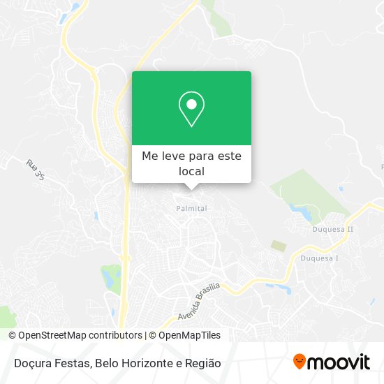 Doçura Festas mapa