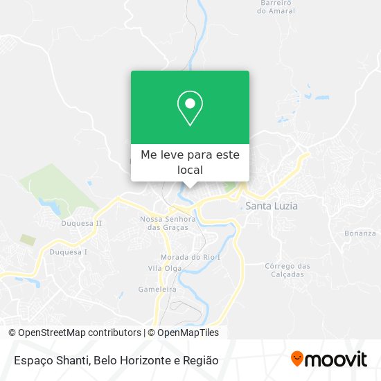 Espaço Shanti mapa