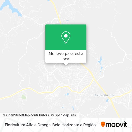 Floricultura Alfa e Omega mapa