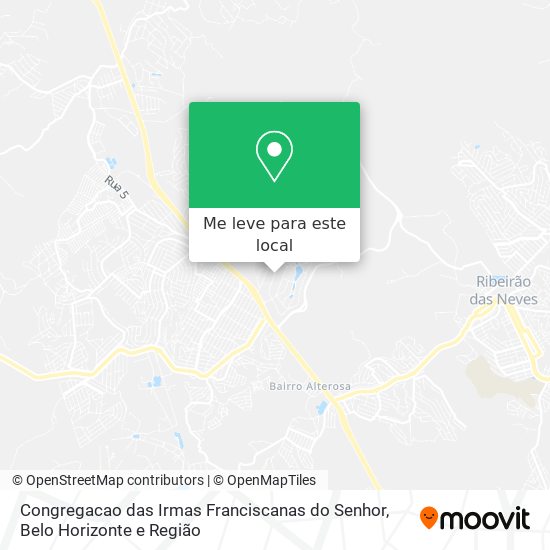 Congregacao das Irmas Franciscanas do Senhor mapa
