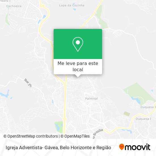 Igreja Adventista- Gávea mapa
