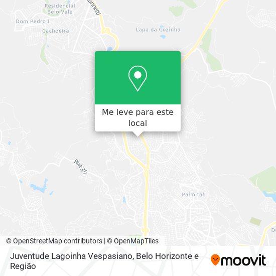 Juventude Lagoinha Vespasiano mapa