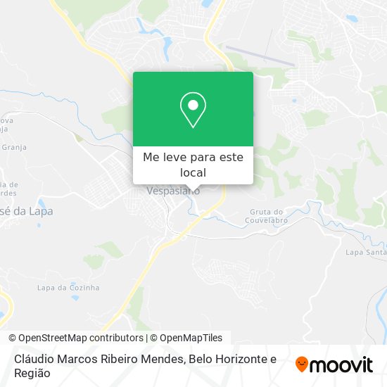 Cláudio Marcos Ribeiro Mendes mapa