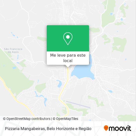 Pizzaria Mangabeiras mapa