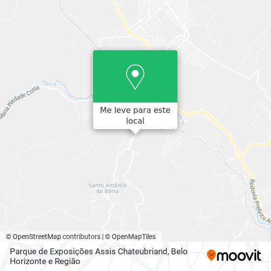 Parque de Exposições Assis Chateubriand mapa