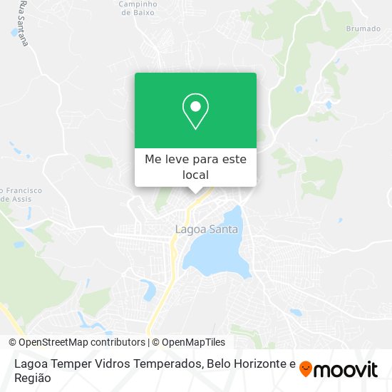 Lagoa Temper Vidros Temperados mapa