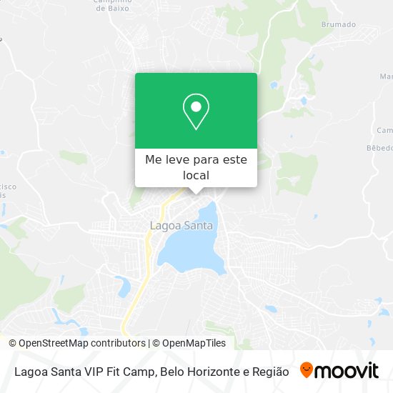 Lagoa Santa VIP Fit Camp mapa
