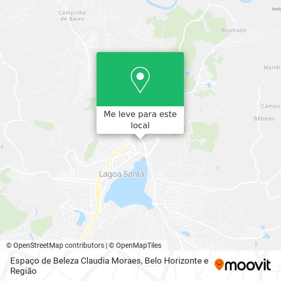 Espaço de Beleza Claudia Moraes mapa