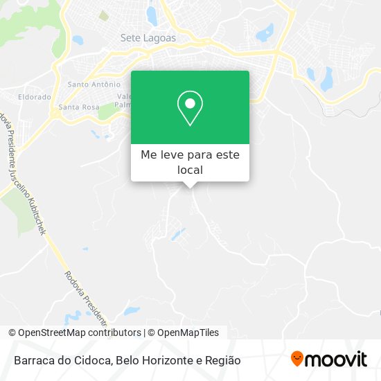 Barraca do Cidoca mapa