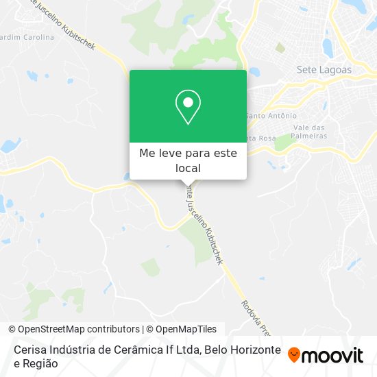 Cerisa Indústria de Cerâmica If Ltda mapa
