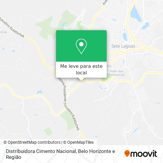Distribuidora Cimento Nacional mapa