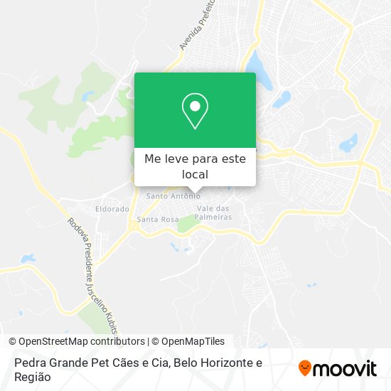 Pedra Grande Pet Cães e Cia mapa