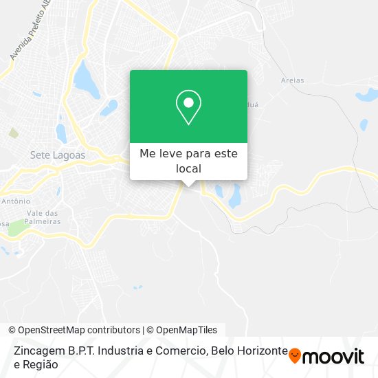 Zincagem B.P.T. Industria e Comercio mapa