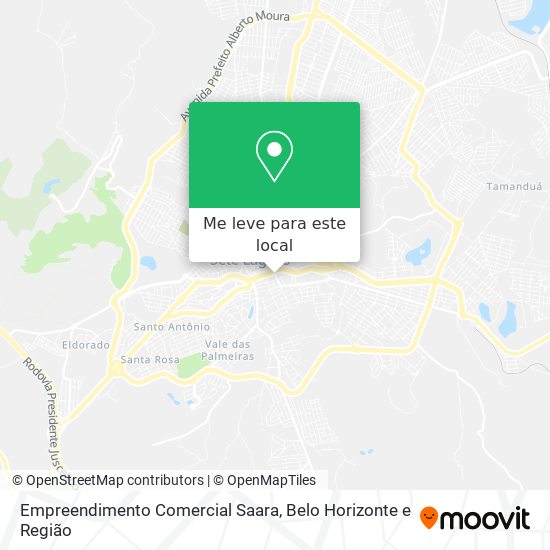 Empreendimento Comercial Saara mapa