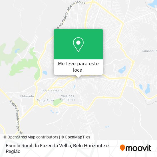 Escola Rural da Fazenda Velha mapa