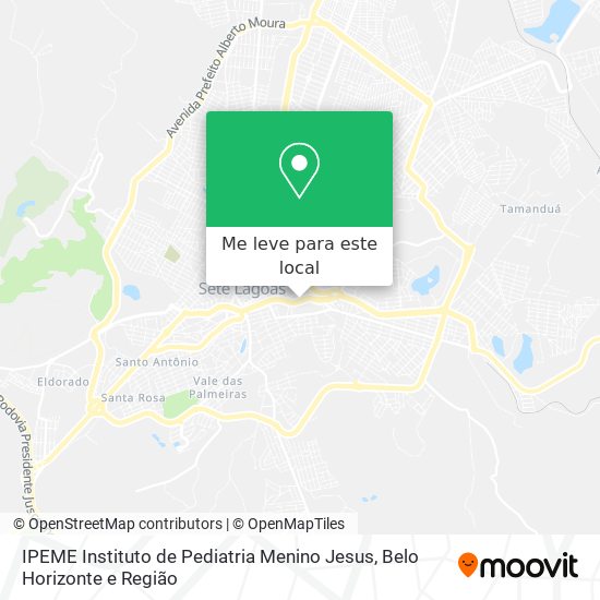 IPEME Instituto de Pediatria Menino Jesus mapa