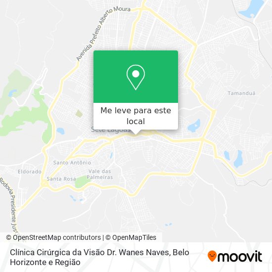 Clínica Cirúrgica da Visão Dr. Wanes Naves mapa