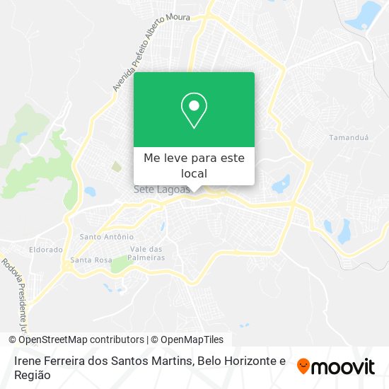 Irene Ferreira dos Santos Martins mapa