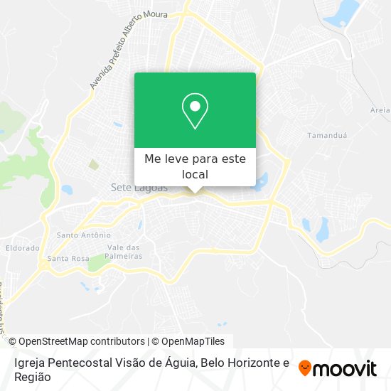 Igreja Pentecostal Visão de Águia mapa