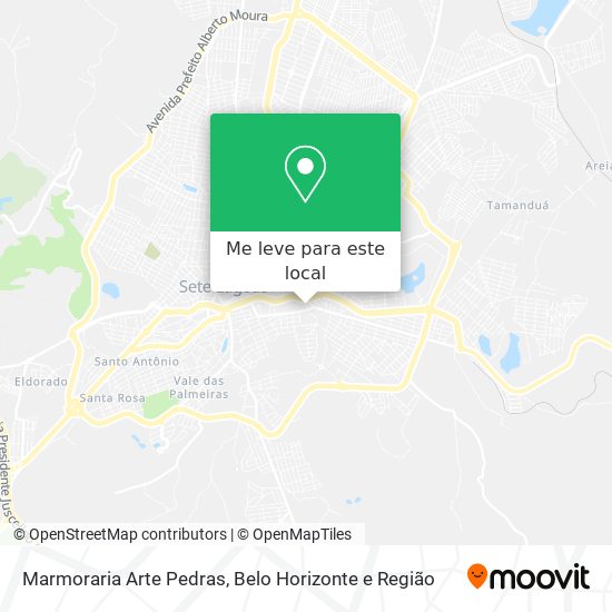 Marmoraria Arte Pedras mapa