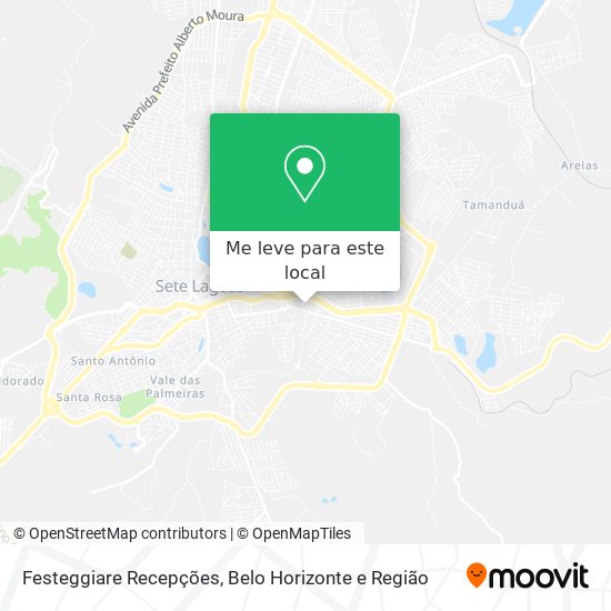 Festeggiare Recepções mapa