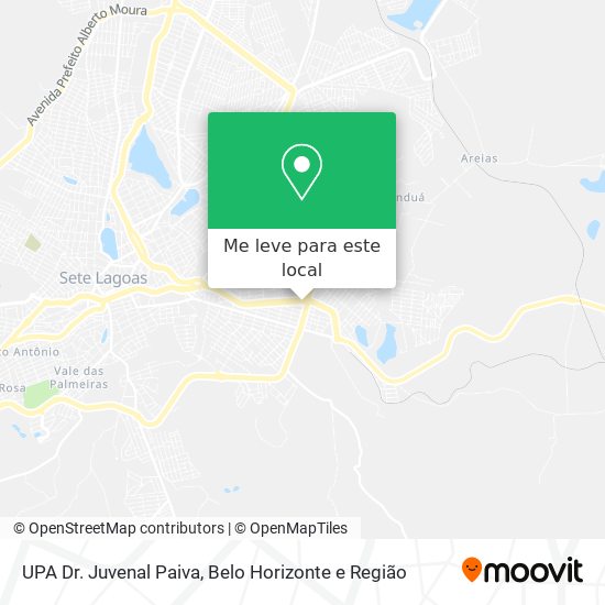 UPA Dr. Juvenal Paiva mapa