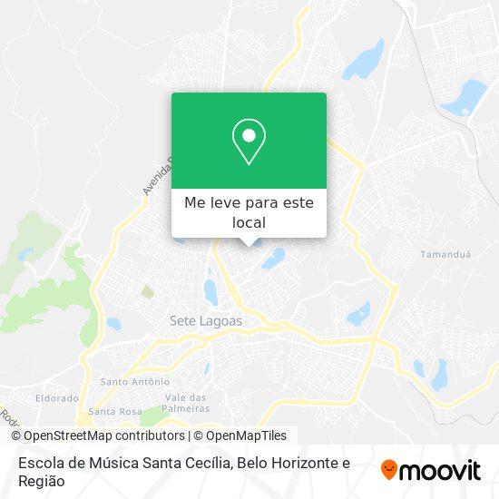 Escola de Música Santa Cecília mapa