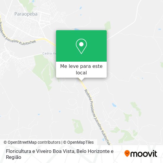 Floricultura e Viveiro Boa Vista mapa