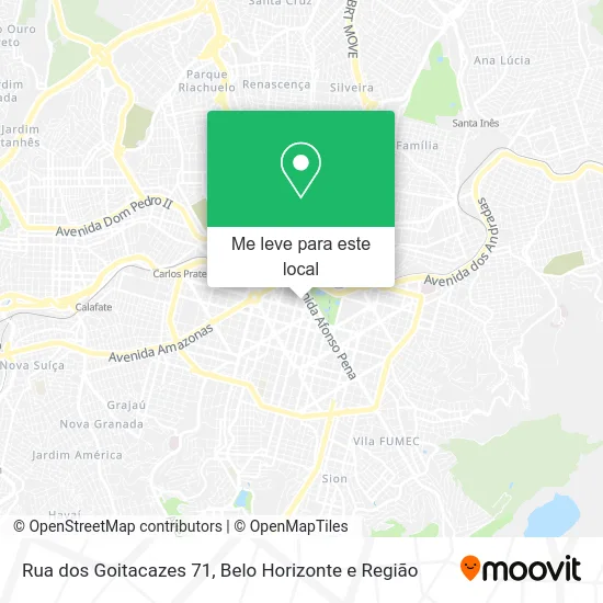 Rua dos Goitacazes 71 mapa