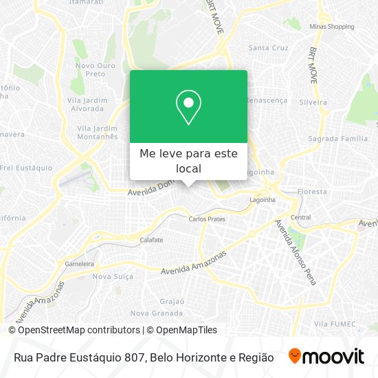 Rua Padre Eustáquio 807 mapa