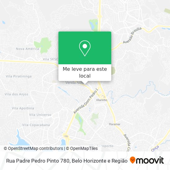 Rua Padre Pedro Pinto 780 mapa
