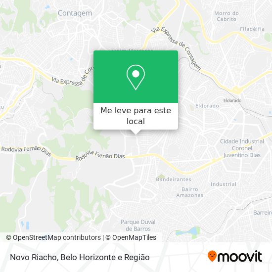 Novo Riacho mapa