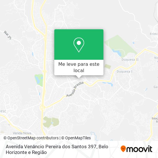 Avenida Venâncio Pereira dos Santos 397 mapa