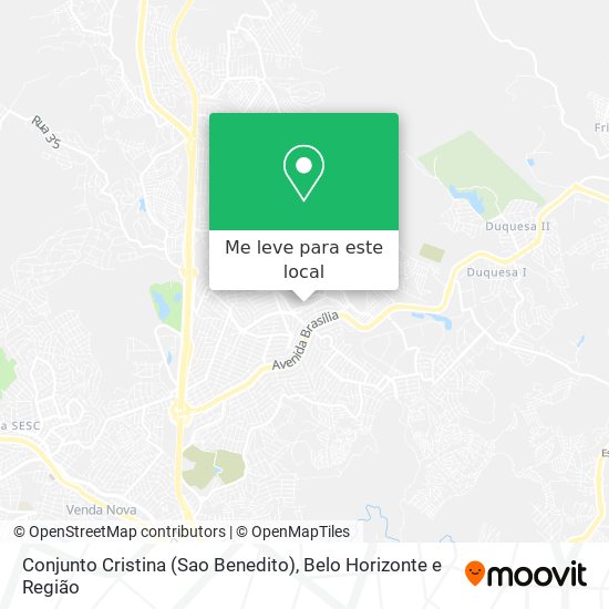 Conjunto Cristina (Sao Benedito) mapa