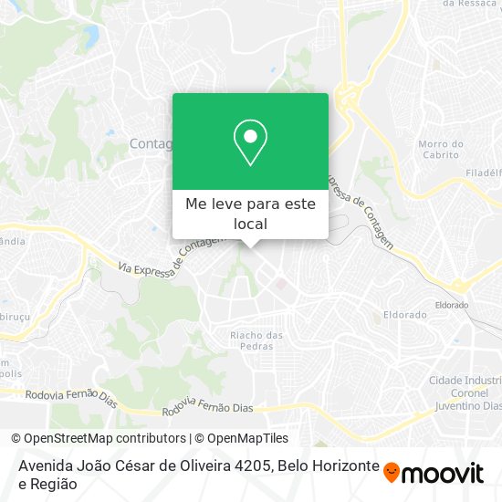 Avenida João César de Oliveira 4205 mapa